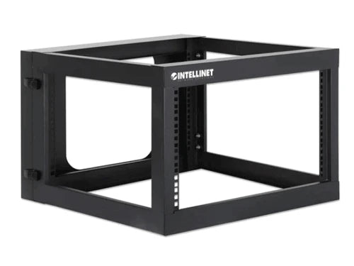INTELLINET 716031 - RACK ABIERTO DE 19" PARA MONTAJE EN PARED, 4 POSTES, 6U MARCO ABATIBLE, 6 UNIDADES, 60.0 CM DE PROFUNDIDAD, ENSAMBLADO, NEGRO RAL 9004 #ESM2024-Racks-INTELLINET-Bsai Seguridad & Controles