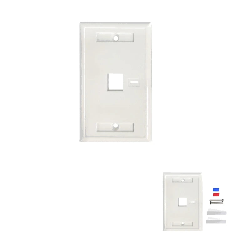 INTELLINET 772389 -FACEPLATE 1 PUERTO /COLOR BLANCO / PVC / 70 X 114 MM-Faceplate Y Cajas Universales-INTELLINET-ITL1630007-Bsai Seguridad & Controles