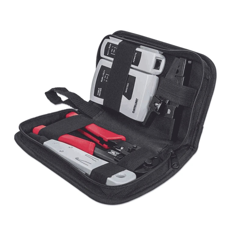 INTELLINET 780070 KIT DE HERRAMIENTAS PARA RED CON 4 PIEZAS COMPUESTO POR PROBADOR DE CABLE UTP, PONCHADORA, PINZA CRIMPADORA Y PELADOR DE CABLE-Herramienta-INTELLINET-ITL1600006-Bsai Seguridad & Controles