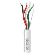 BOBINA DE 152 METROS / CABLE DE COBRE / 4X18 AWG / RISER / PARA INTERIOR / COLOR BLANCO / PARA APLICACIONES DE ALARMAS DE INTRUSIÓN/CONTROL DE ACCESO/ AUTOMATIZACIÓN / INTERFONOS Y TV PORTEROS-Accesorios Control de Acceso-GENESIS-Bsai Seguridad & Controles
