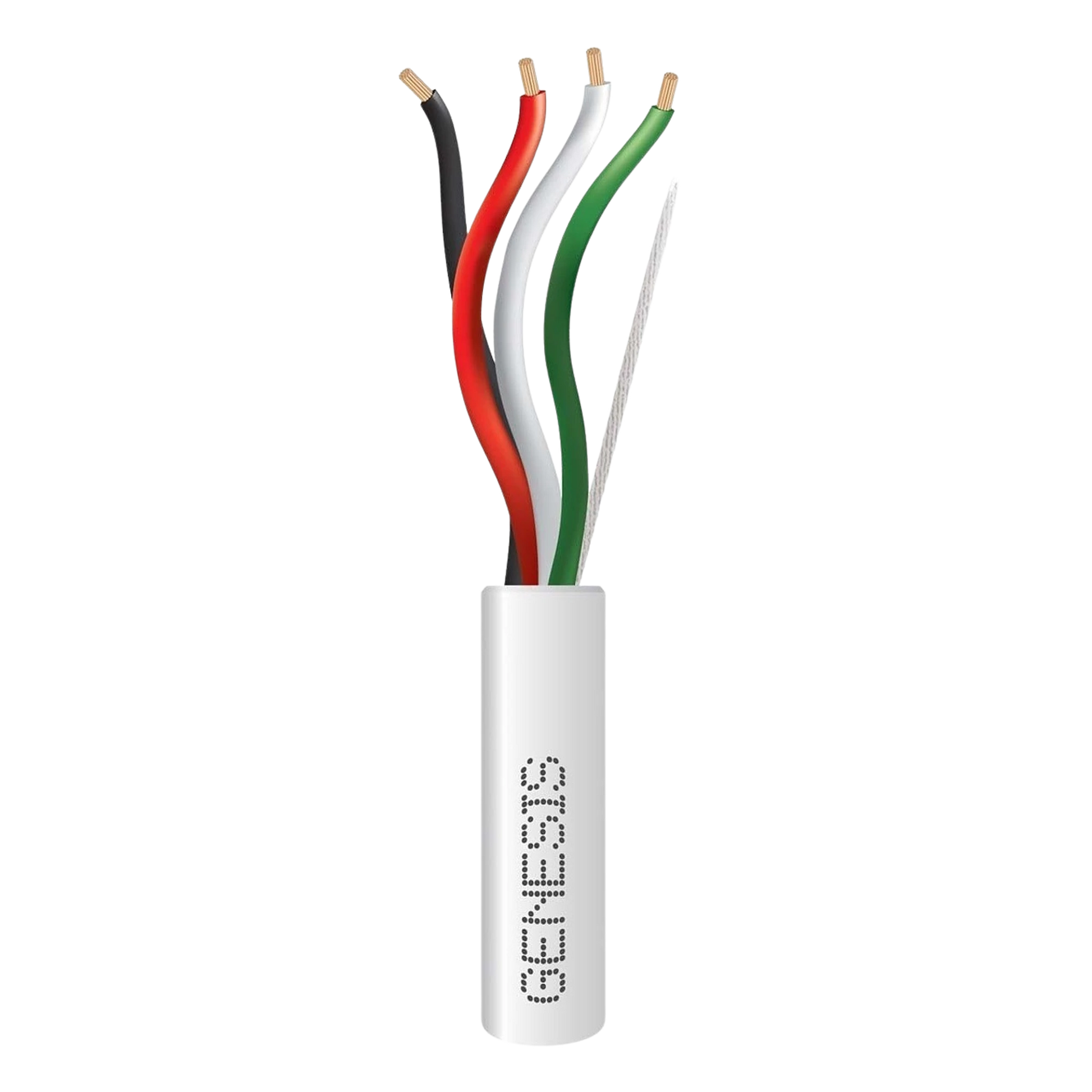 BOBINA DE 152 METROS / CABLE DE COBRE / 4X18 AWG / RISER / PARA INTERIOR / COLOR BLANCO / PARA APLICACIONES DE ALARMAS DE INTRUSIÓN/CONTROL DE ACCESO/ AUTOMATIZACIÓN / INTERFONOS Y TV PORTEROS-Accesorios Control de Acceso-GENESIS-Bsai Seguridad & Controles