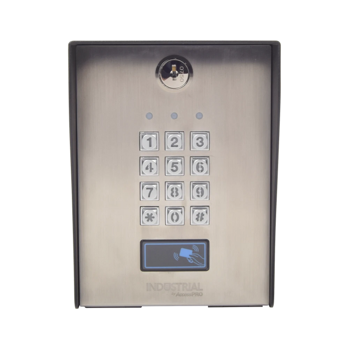 TECLADO EXTERIOR/INTERIOR ANTIVANDÁLICO, 3 RELEVADORES, 50 CÓDIGOS DE VISITANTES, 1200 USUARIOS-Controles de Acceso-ACCESSPRO INDUSTRIAL-Bsai Seguridad & Controles