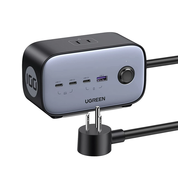 MULTICONTACTO DE ESCRITORIO USB Y TOMACORRIENTE / 3 PUERTOS USB-C / 1 PUERTOS USB-A / 3 TOMACORRIENTE DE CA / TECNOLOGÍA GAN II/ 1 USB 100W PD / CARGA RÁPIDA / DISEÑO INNOVADOR EN FORMA DE CUBO / INTERRUPTOR DE APAGADO.-Accesorios Generales-UGREEN-40896-Bsai Seguridad & Controles