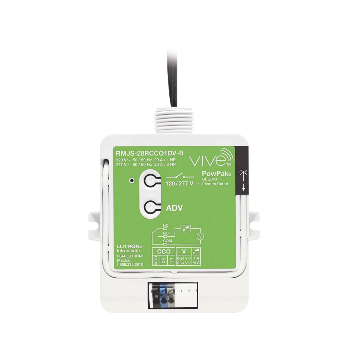 INTERRUPTOR DE PROPÓSITO GENERAL, 20A, CON SALIDA DE RELAVADOR-Automatización - Casa Inteligente-LUTRON ELECTRONICS-RMJS20RCCO1DVB-Bsai Seguridad & Controles