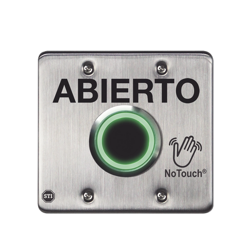 INTERRUPTOR IR NOTOUCH® DE ACERO INOXIDABLE, SALIDA DOBLE, ABIERTO-Accesorios Control de Acceso-STI-NT-SS202-ES-Bsai Seguridad & Controles