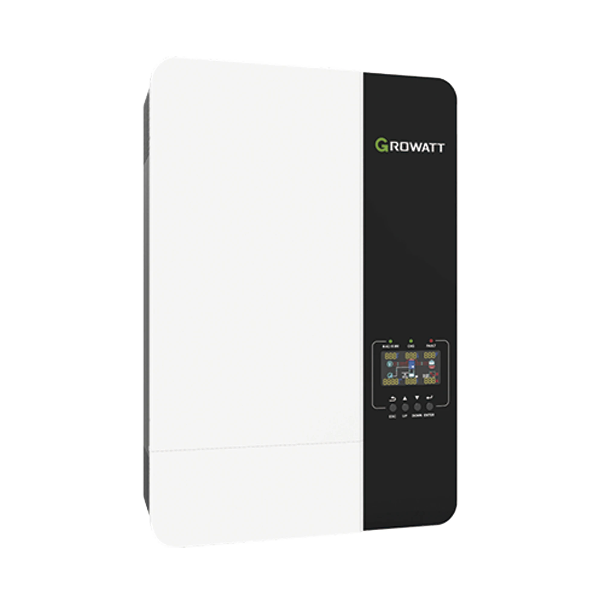 INVERSOR CARGADOR 3KW COMPATIBLE CON BATERÍAS DE LITIO, MONITOREO REMOTO Y SINCRONIZACIÓN PARA MAYOR POTENCIA, OPERACIÓN 48VCC-Energía Solar-GROWATT-Bsai Seguridad & Controles