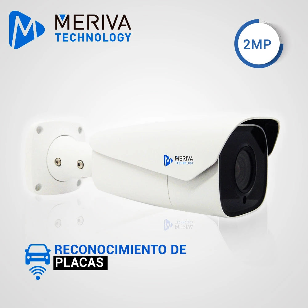 CAM IP LPR BULLET MERIVA TECHNOLOGY MAPR-200 / 2MP / 7-12MM LENTE MOTORIZADO / H.265 / 70M / ANALITICA RECONOCIMIENTO DE PLACAS (NO REQUIERE NVR) HASTA 10000 PLACAS / ENTRADA - SALIDA DE AUDIO / SLOT MICROSD / ENTRADA - SALIDA DE ALARMA / METALICA / IP...-Cámaras IP-MERIVA TECHNOLOGY-Bsai Seguridad & Controles