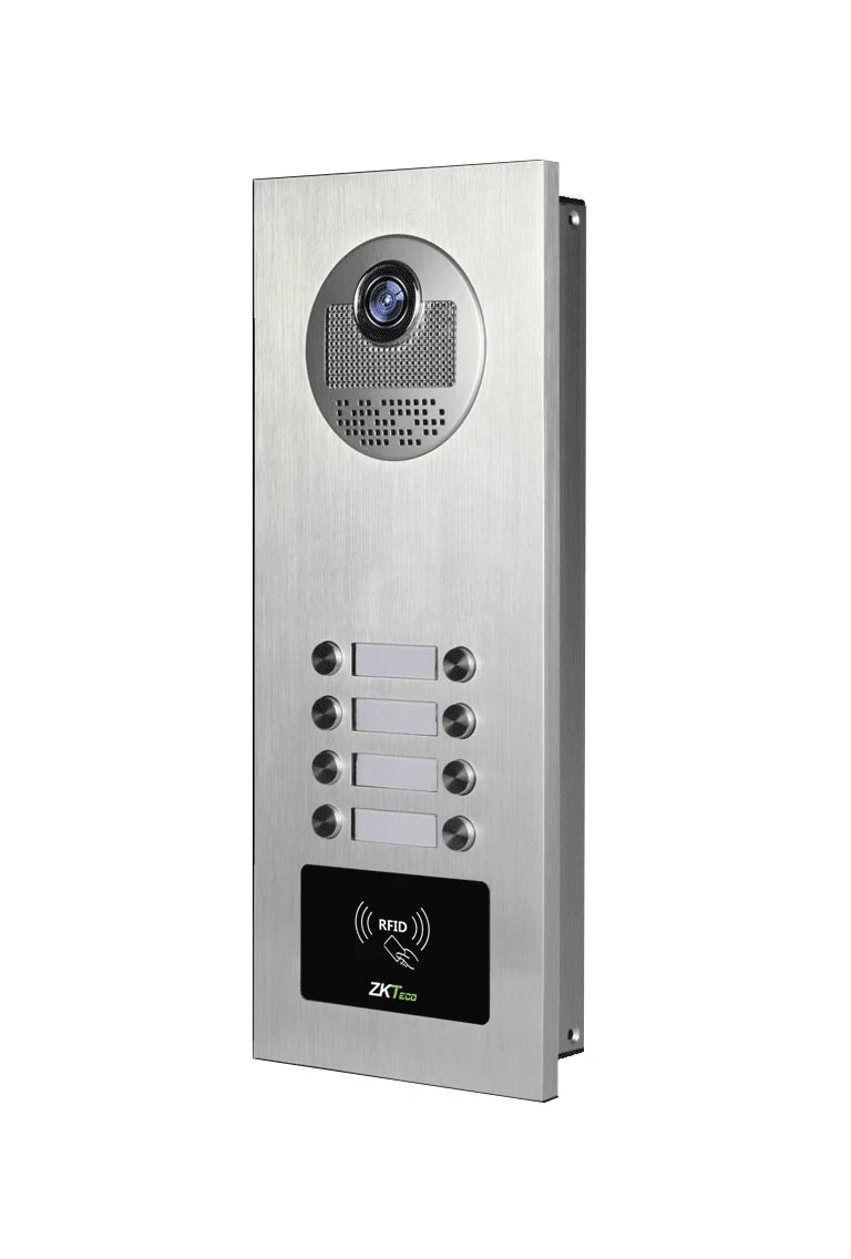 ZKTECO VE08A01 - VIDEOPORTERO DEPARTAMENTAL PARA 8 MONITORES / CÁMARA DE 700TVL / ÁNGULO DE VISIÓN 92° / VISIÓN NOCTURNA / APERTURA DE PUERTA CON TARJETA RFID/ IP54-Frentes de Calle-ZKTECO-Bsai Seguridad & Controles
