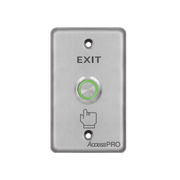 BOTÓN DE ARO ILUMINADO COLOR VERDE/ IP65-Accesorios Automatizacion e Intrusion-ACCESSPRO-Bsai Seguridad & Controles