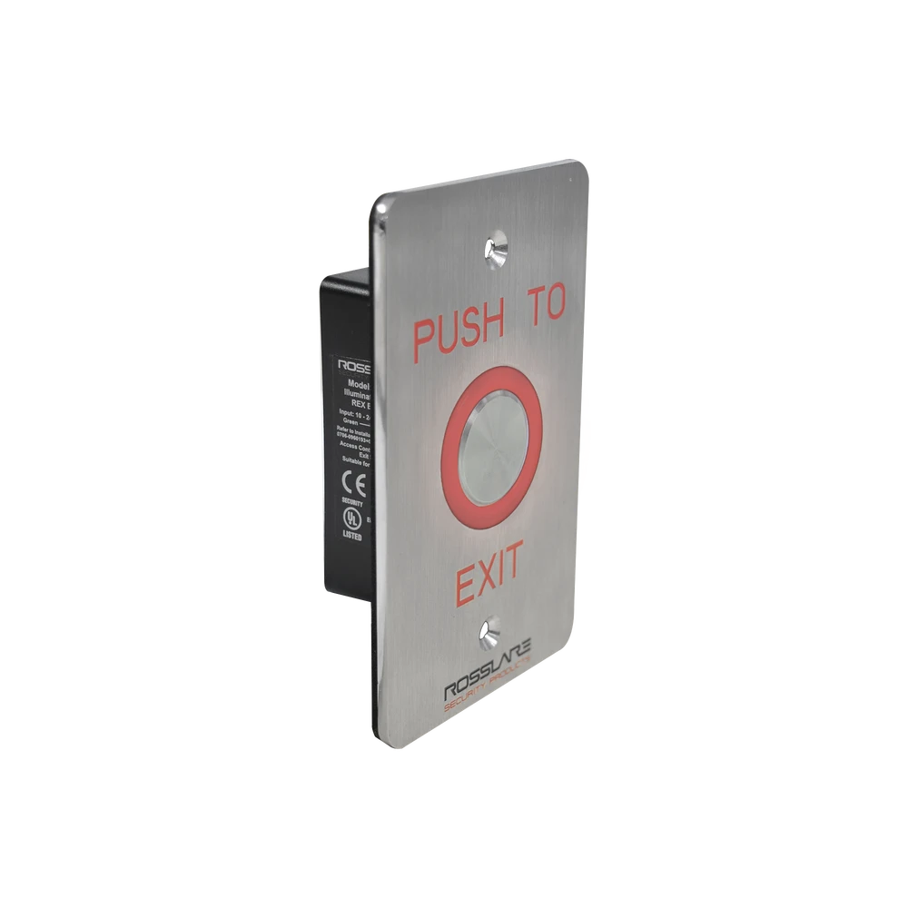 BOTÓN DE SALIDA PIEZO-ELÉCTRICO/ CON TEMPORIZADOR / COLOR DE LED CONFIGURABLE/ IP65-Acceso-ROSSLARE SECURITY PRODUCTS-Bsai Seguridad & Controles