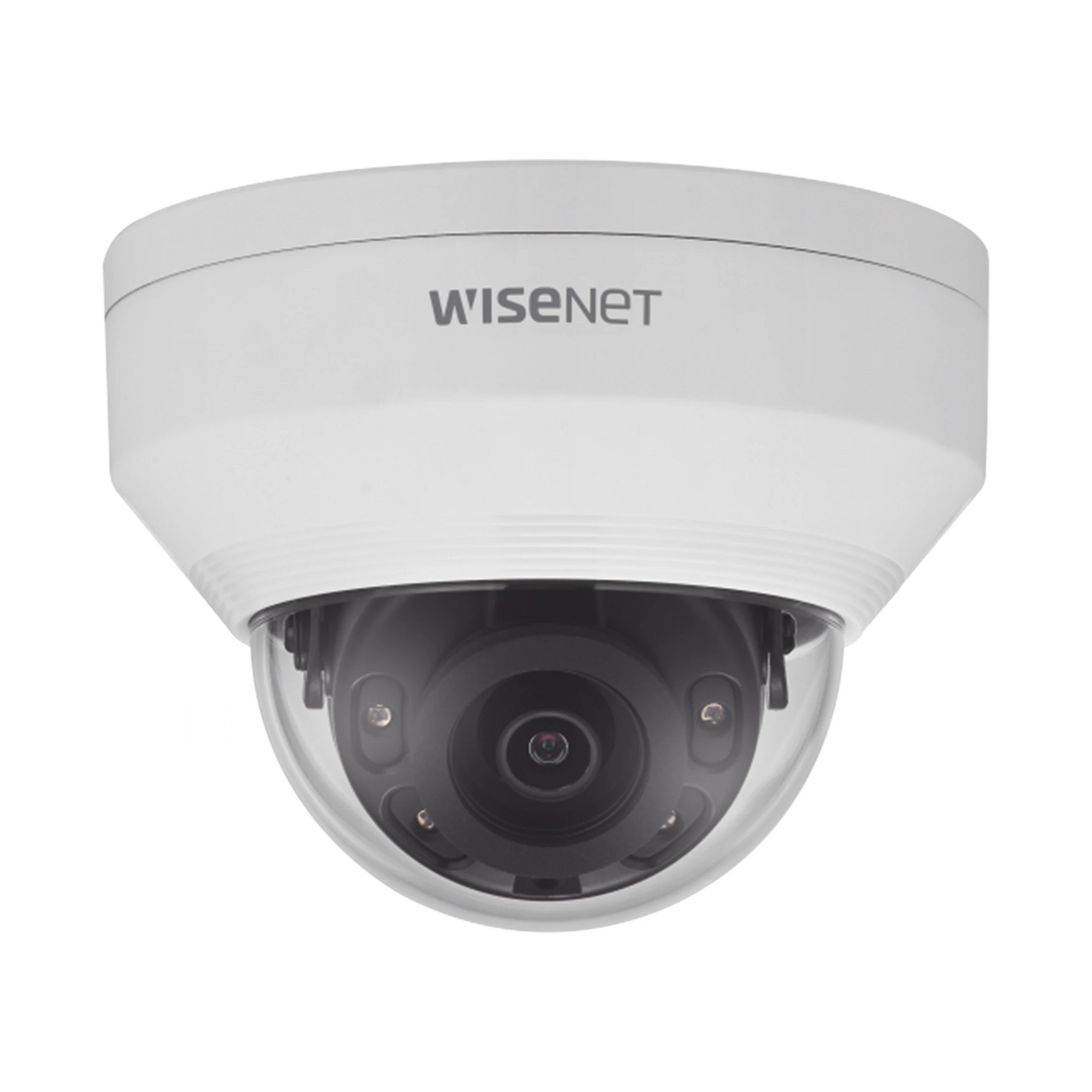 CÁMARA IP TIPO DOMO ANTIVANDÁLICO EXTERIOR 2 MEGAPÍXEL / LENTE 3 MM / IR 30M / WDR 120DB / IP66-Cámaras IP-HANWHA TECHWIN WISENET-Bsai Seguridad & Controles