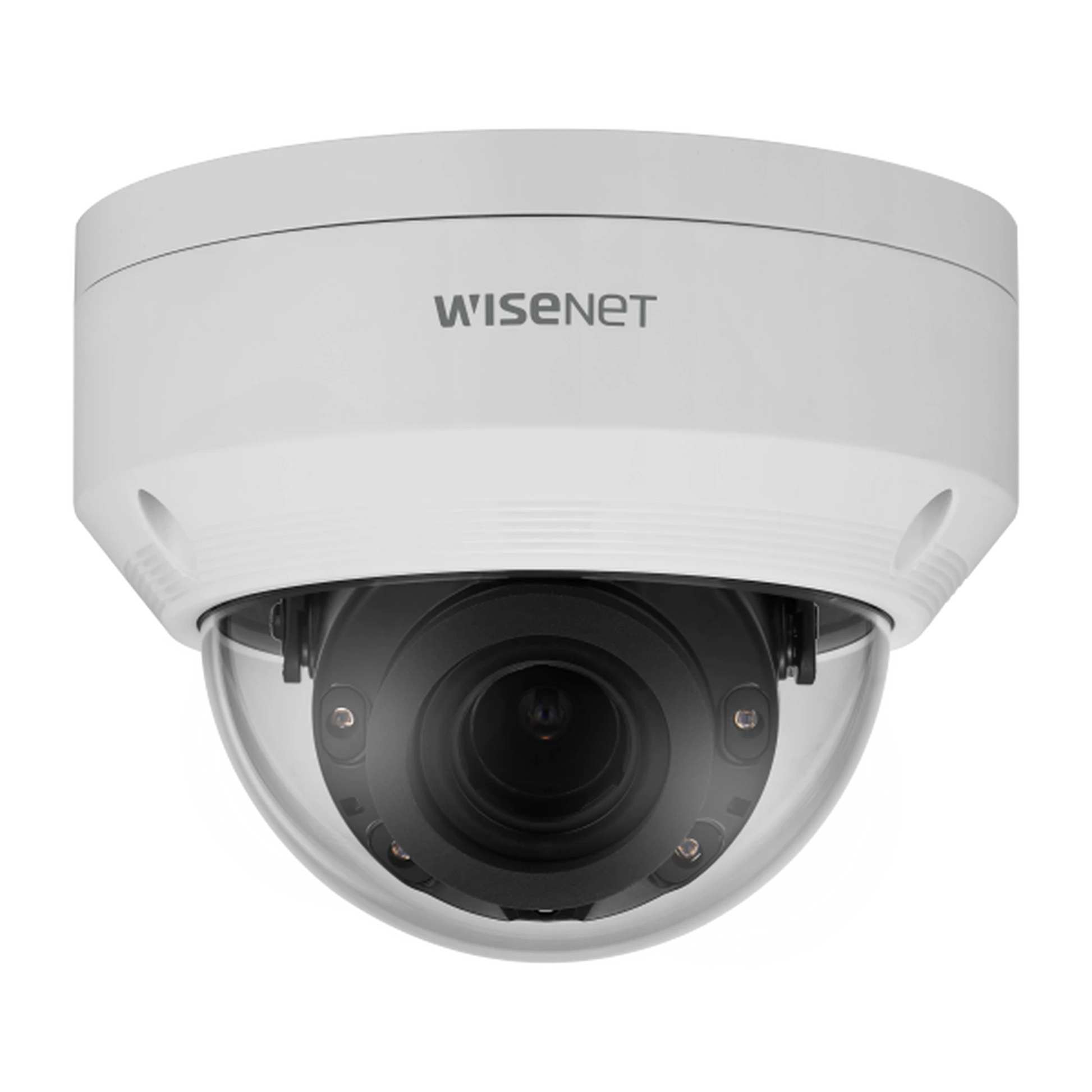 CÁMARA IP TIPO DOMO ANTIVANDÁLICO EXTERIOR 2 MEGAPÍXEL / LENTE VARIFOCAL 3.2 -10MM / IR 30M / WDR 120DB / IP66-Cámaras IP-HANWHA TECHWIN WISENET-Bsai Seguridad & Controles