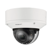 CÁMARA DOMO 2MP CON IA, ANTIVANDALICA / LENTE MOTORIZADO DE 2.8 A 12MM / WDR 120DB / RANURA MICROSD / IP66 IP67 IK10 NEMA4X-Cámaras IP-HANWHA VISION-Bsai Seguridad & Controles