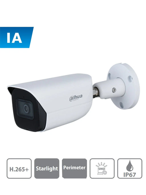 DAHUA IPC-HFW3441E-SA - CAMARA IP BULLET CON INTELIGENCIA ARTIFICIAL/ 4 MEGAPIXELES/ LENTE DE 2.8MM/ MICROFONO INTEGRADO/ WDR/ IR 50 MTS/ SMD/ IP67-Cámaras IP-DAHUA-DHT0030006-Bsai Seguridad & Controles