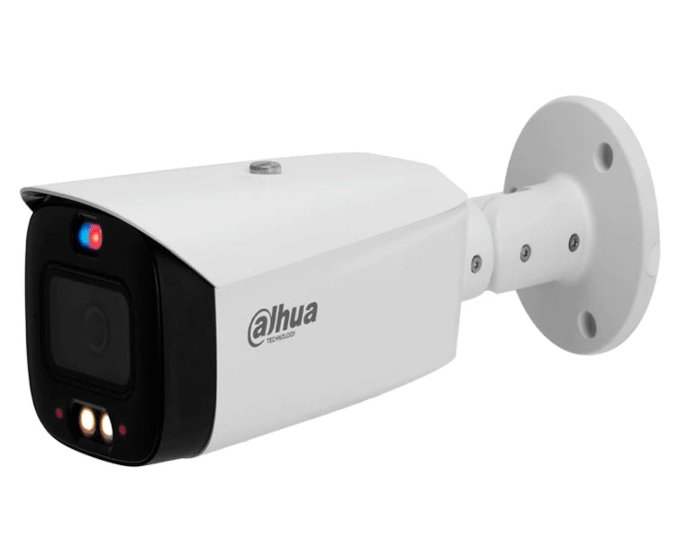 DAHUA IPC-HFW3449T1-AS-PV CÁMARA IP BULLET 4MP/ TIOC/ WIZSENSE/ ILUMINADOR DUAL INTELIGENTE/ DISUASIÓN ACTIVA/ LENTE 3.6MM/ 30 METROS DE IR Y LUZ VISIBLE/ SIRENA Y ESTROBO AZUL Y ROJO/ SMD 4.0/ RANURA MICRO SD/ E&S DE ALARMA Y AUDIO/ IP67.-Bullet-DAHUA-Bsai Seguridad & Controles