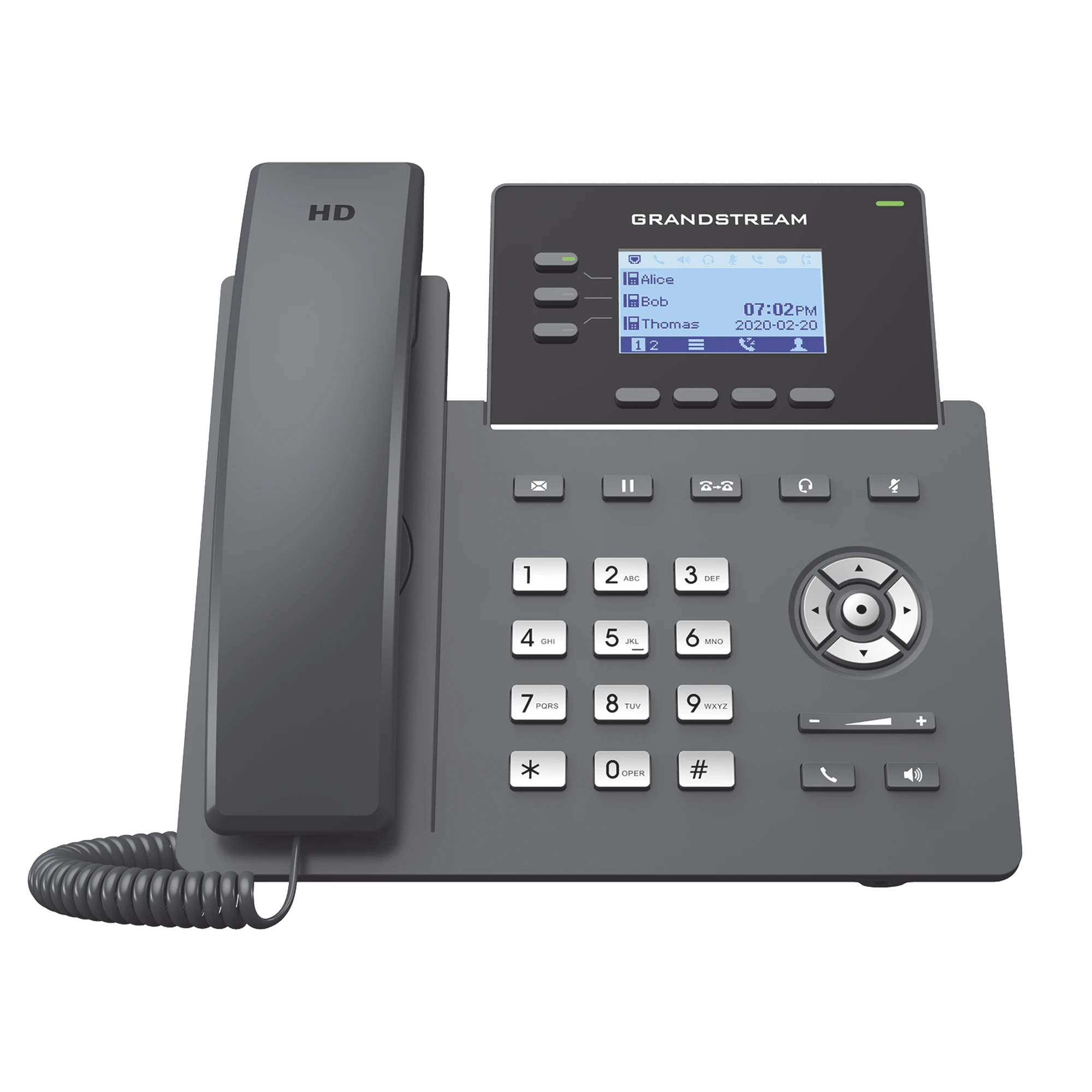 TELÉFONO IP GRADO OPERADOR, 3 LÍNEAS SIP CON 6 CUENTAS, PUERTOS GIGABIT, CODEC OPUS, IPV4/IPV6 CON GESTIÓN EN LA NUBE GDMS-VoIP y Telefonía IP-GRANDSTREAM-Bsai Seguridad & Controles