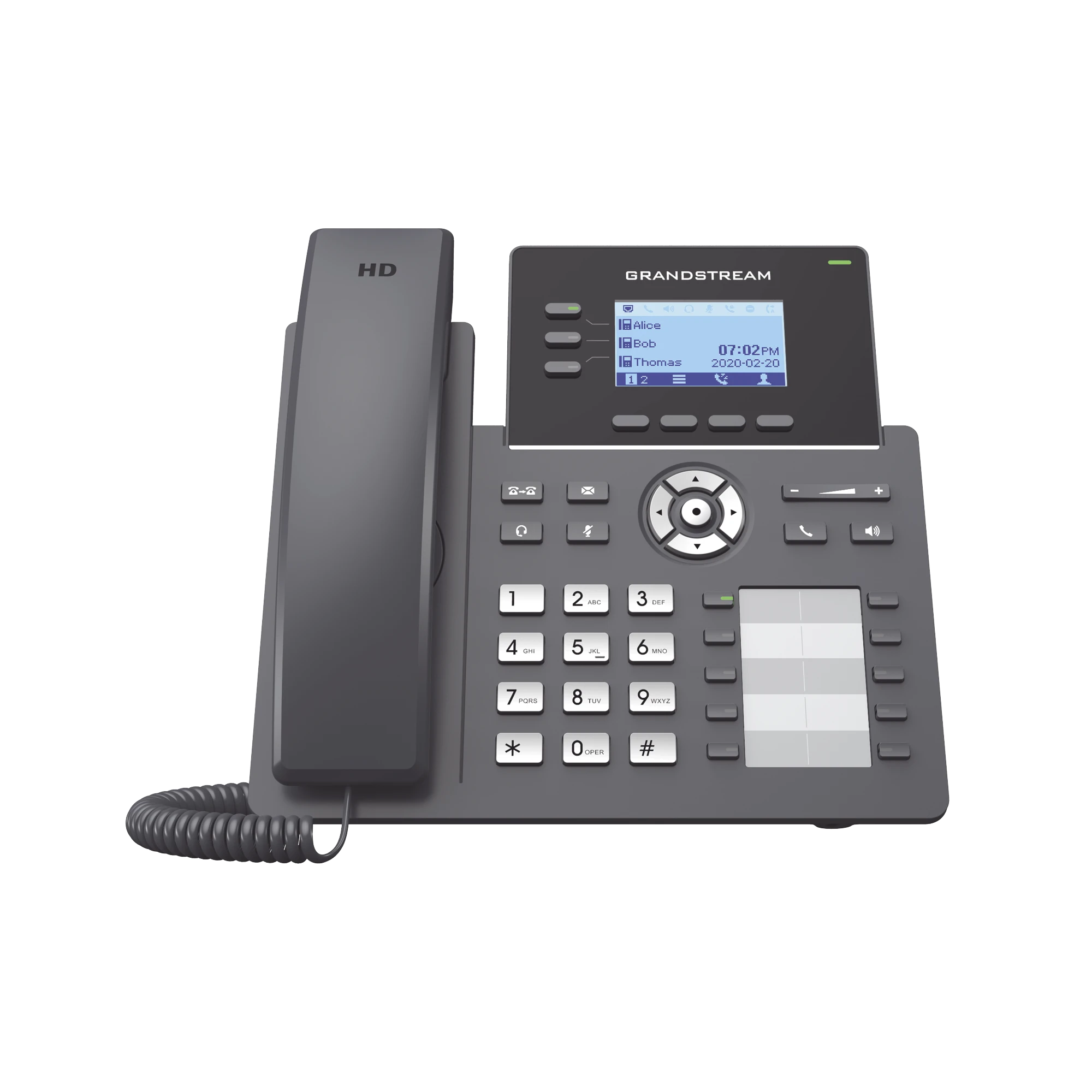 TELÉFONO IP GRADO OPERADOR, 3 LÍNEAS SIP CON 6 CUENTAS, 10 BOTONES BLF, PUERTOS GIGABIT, CODEC OPUS, IPV4/IPV6 CON GESTIÓN EN LA NUBE GDMS-VoIP y Telefonía IP-GRANDSTREAM-Bsai Seguridad & Controles