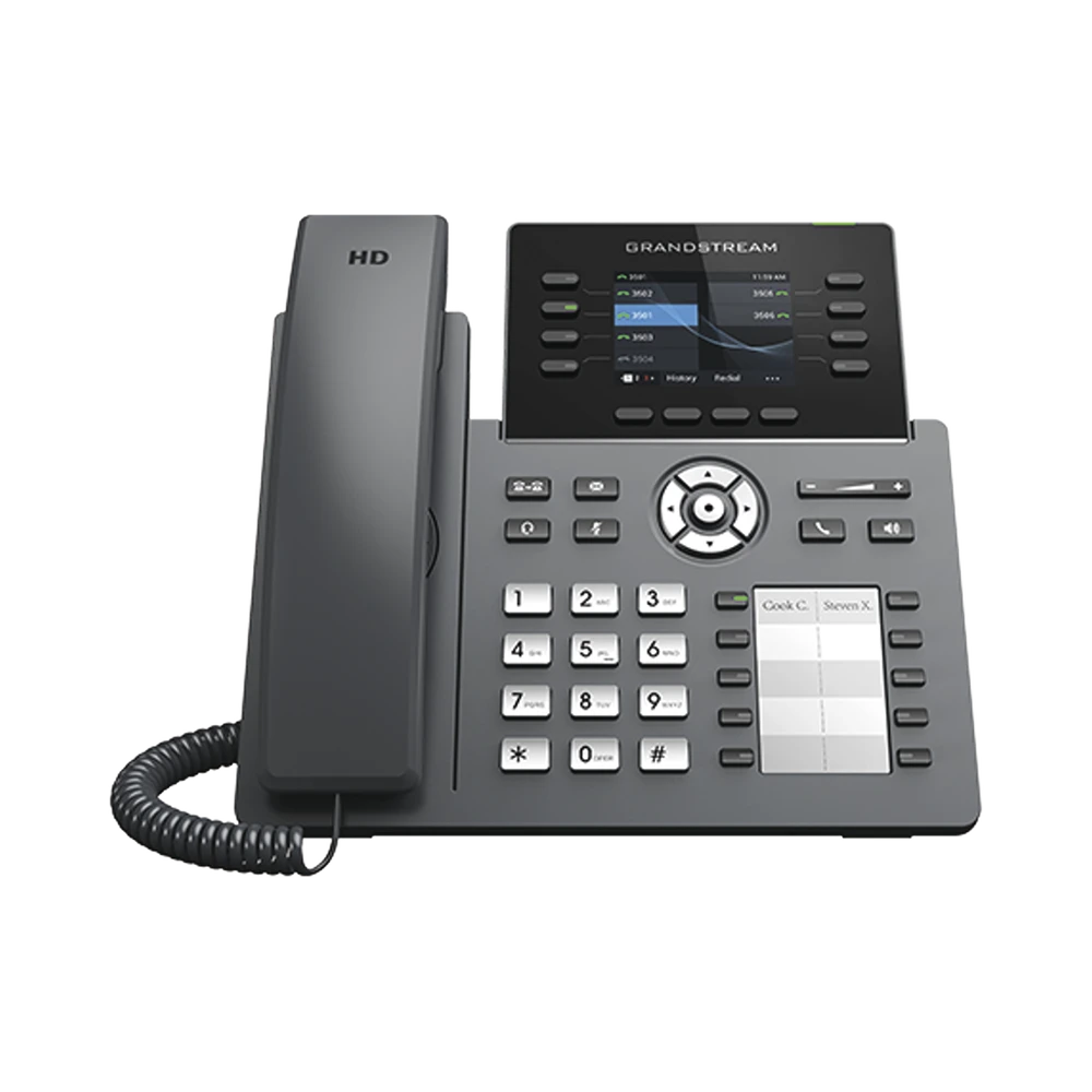 TELÉFONO IP WI-FI, GRADO OPERADOR, 8 LÍNEAS SIP CON 4 CUENTAS, PANTALLA A COLOR 2.8, PUERTOS GIGABIT, BLUETOOTH, POE, CODEC OPUS, IPV4/IPV6 CON GESTIÓN EN LA NUBE GDMS-VoIP y Telefonía IP-GRANDSTREAM-Bsai Seguridad & Controles