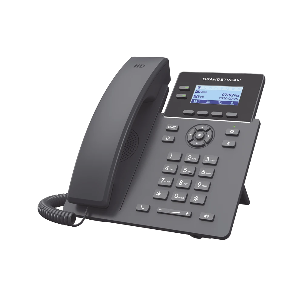 TELÉFONO IP GRADO OPERADOR, 2 LÍNEAS SIP CON 4 CUENTAS, POE, CODEC OPUS, IPV4/IPV6 CON GESTIÓN EN LA NUBE GDMS-VoIP y Telefonía IP-GRANDSTREAM-Bsai Seguridad & Controles