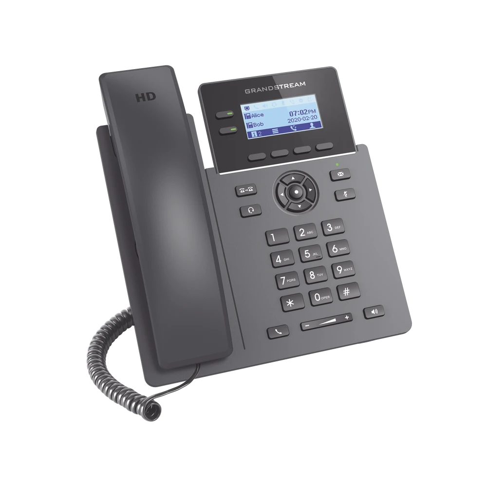 TELÉFONO IP GRADO OPERADOR, 2 LÍNEAS SIP CON 4 CUENTAS, POE, CODEC OPUS, IPV4/IPV6 CON GESTIÓN EN LA NUBE GDMS-VoIP y Telefonía IP-GRANDSTREAM-Bsai Seguridad & Controles