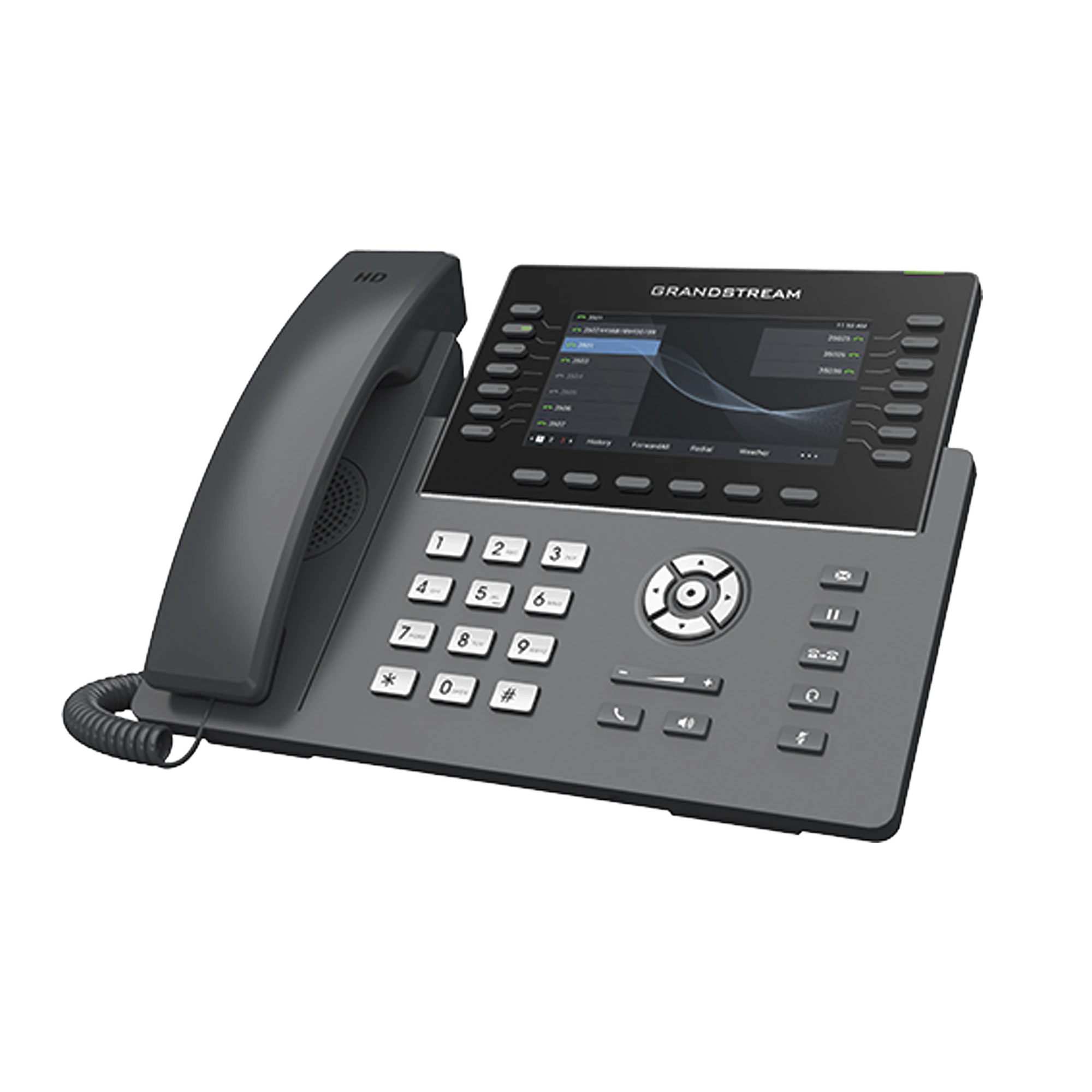 TELÉFONO IP WI-FI, GRADO OPERADOR, 14 LÍNEAS SIP CON 6 CUENTAS, PANTALLA LCD 5", PUERTOS GIGABIT, BLUETOOTH, POE, CODEC OPUS, IPV4/IPV6 CON GESTIÓN EN LA NUBE GDMS-VoIP - Telefonía IP - Videoconferencia-GRANDSTREAM-Bsai Seguridad & Controles