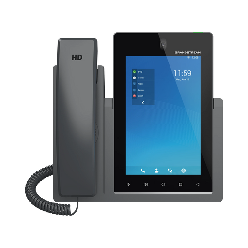 TELÉFONO IP ANDROID 11, 16 LÍNEAS SIP CON 16 CUENTAS, PANTALLA TÁCTIL 7", PUERTOS GIGABIT, WI-FI, BLUETOOTH, POE, CODEC OPUS, IPV4/IPV6 CON GESTIÓN EN LA NUBE GDMS-VoIP - Telefonía IP - Videoconferencia-GRANDSTREAM-GXV3470-Bsai Seguridad & Controles