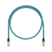 PATCH CORD CAT6A DE GRADO INDUSTRIAL 600V, BLINDADO SF/UTP, CALIBRE 26 AWG, COLOR AQUA, 3 METROS (9.84 PIES)