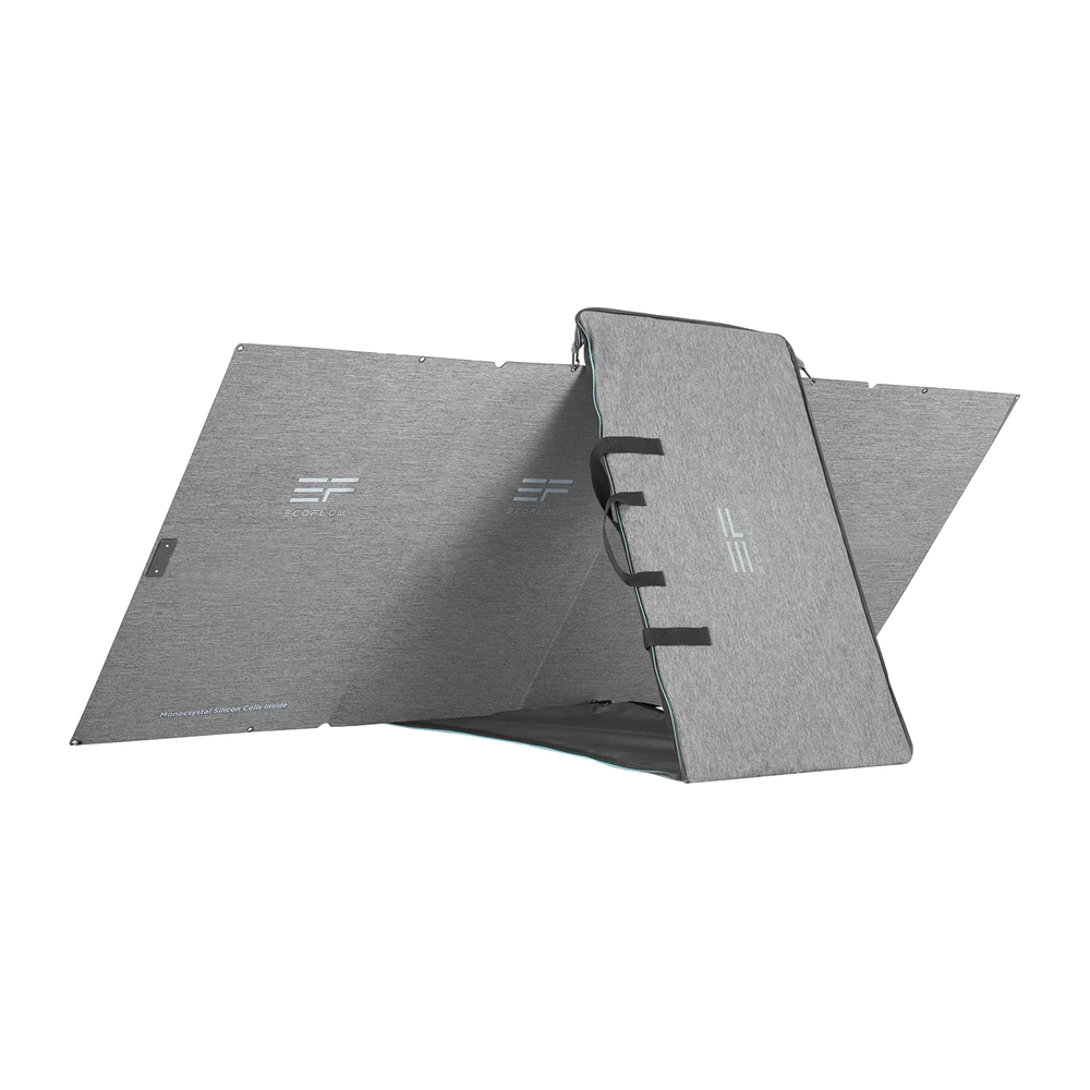 Módulo Solar Portátil y Flexible de 400W Recomendado para Estaciones Portátiles EFD330, EFD350 ó EFD500 / Ajuste de Ángulo / Carga Eficiente / Incluye Cable XT60 a MC4-Paneles Solares-ECOFLOW-Bsai Seguridad & Controles