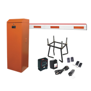 Kit COMPLETO Barrera Derecha XB Naranja / Brazo de 5 Metros con Iluminacion LED Rojo-Verde / Incluye Sensor de masa, Transformador, Lazo, Ancla, Fotoceldas 2 Controles Inalámbricos-Barreras Vehiculares-ACCESSPRO-Bsai Seguridad & Controles