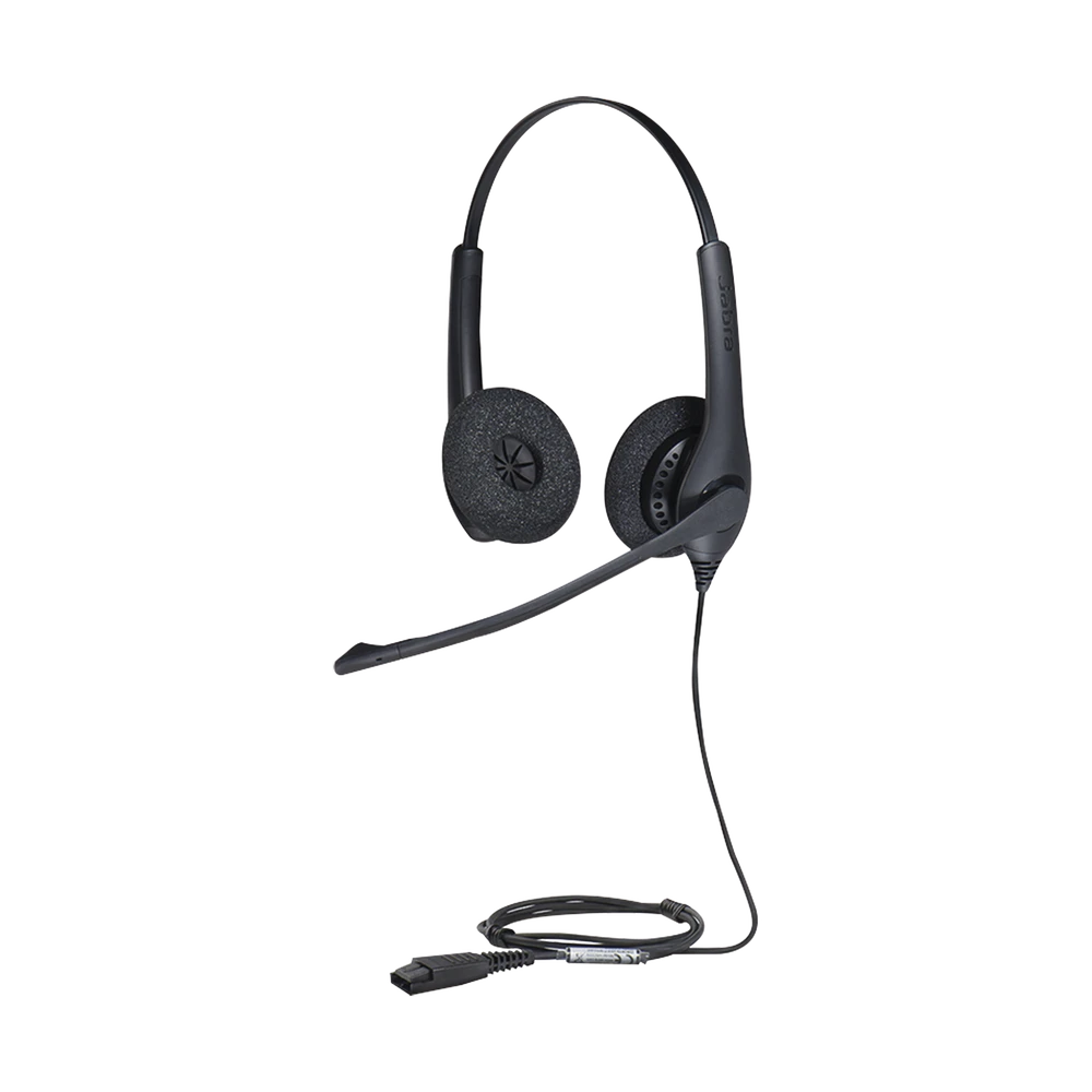 JABRA BIZ 1500 DUO CON CONEXIÓN QUICK DISCONNECT, BRAZO FLEXIBLE DE 270° Y MICRÓFONO CON CANCELACIÓN DE RUIDO (1519-0157)-VoIP y Telefonía IP-JABRA-Bsai Seguridad & Controles