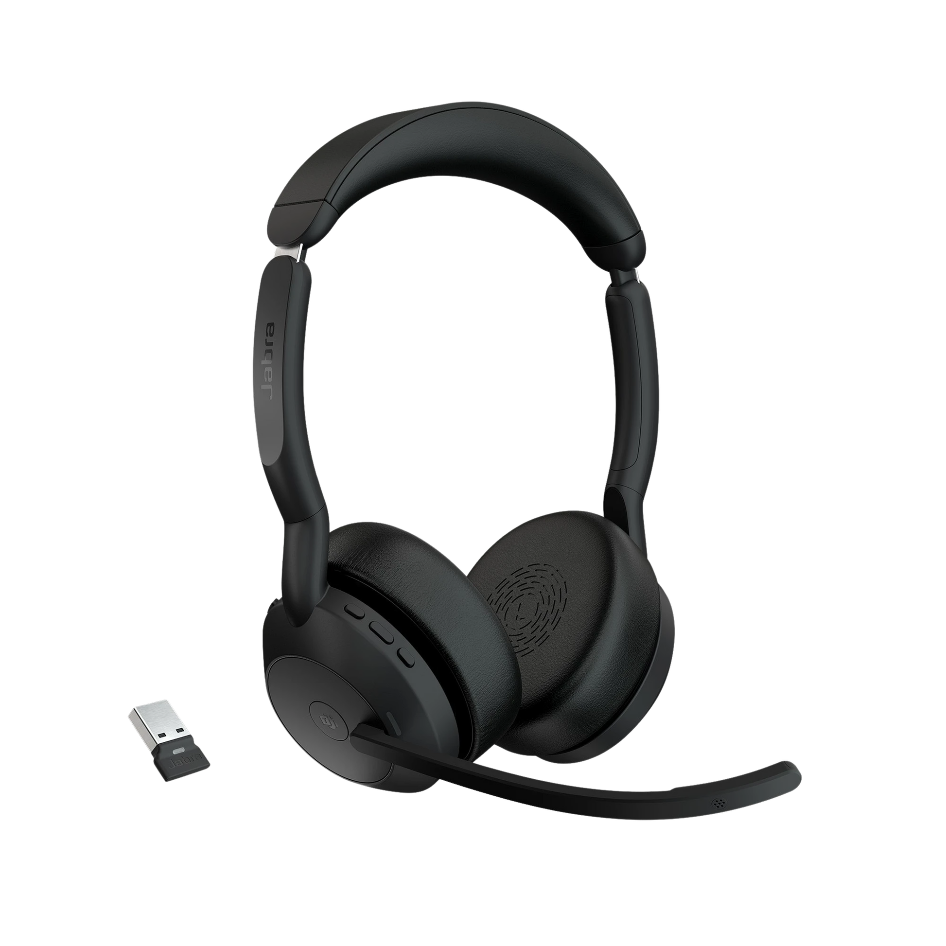 JABRA EVOLVE2 55, AURICULAR STEREO VERSIÓN MS, DONGLE USB-A CON CANCELACIÓN DE RUIDO (25599-999-999)-VoIP - Telefonía IP - Videoconferencia-JABRA-Bsai Seguridad & Controles