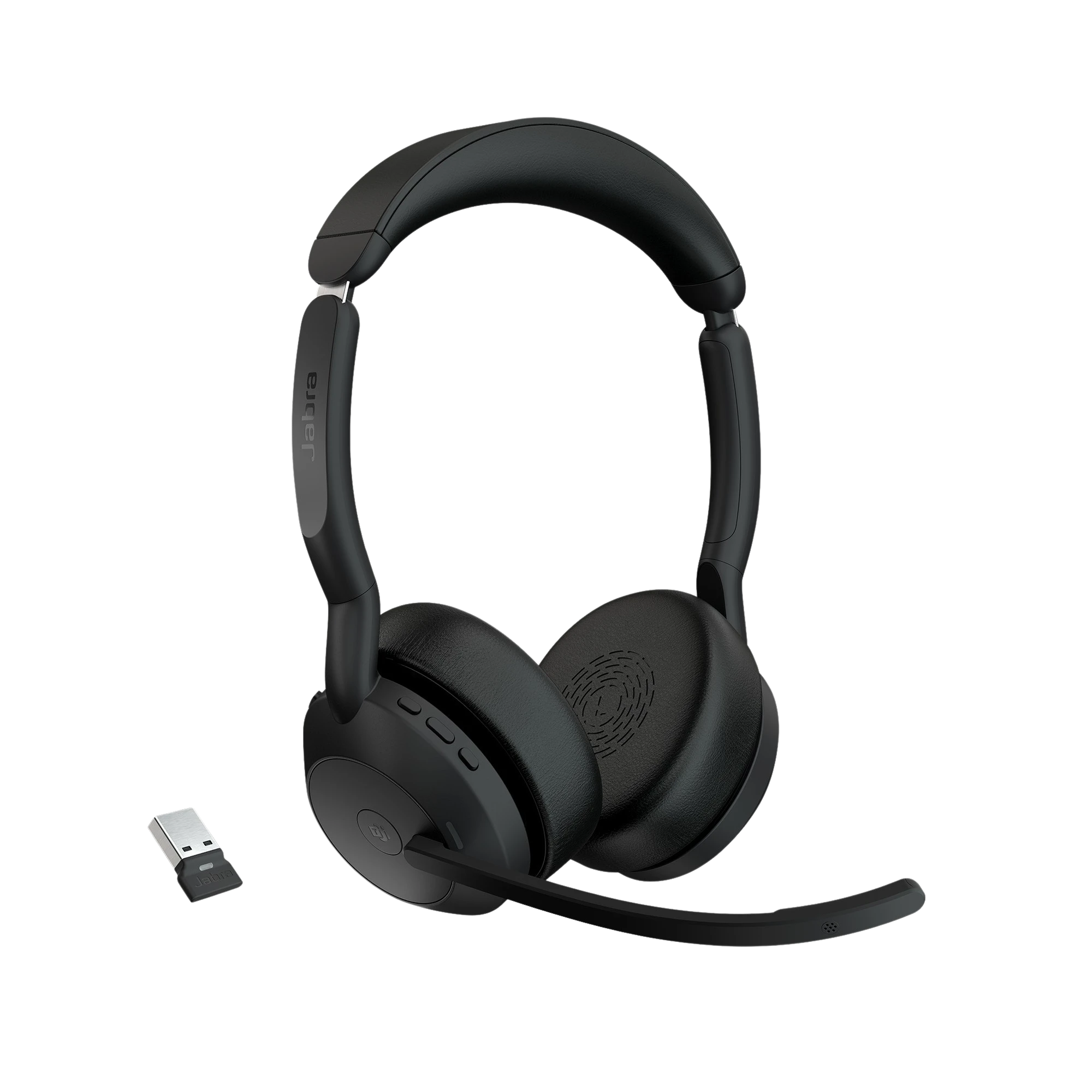 JABRA EVOLVE2 55, AURICULAR STEREO VERSIÓN MS, DONGLE USB-A CON CANCELACIÓN DE RUIDO (25599-999-999)-VoIP - Telefonía IP - Videoconferencia-JABRA-Bsai Seguridad & Controles