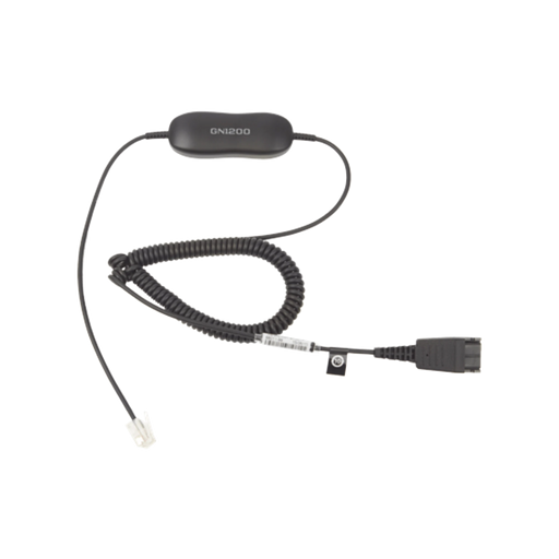 JABRA GN1200 CABLE ENROSCADO CON CONEXIÓN QD Y RJ-9 (88011-99)-VoIP - Telefonía IP - Videoconferencia-JABRA-GN-1200-C-Bsai Seguridad & Controles