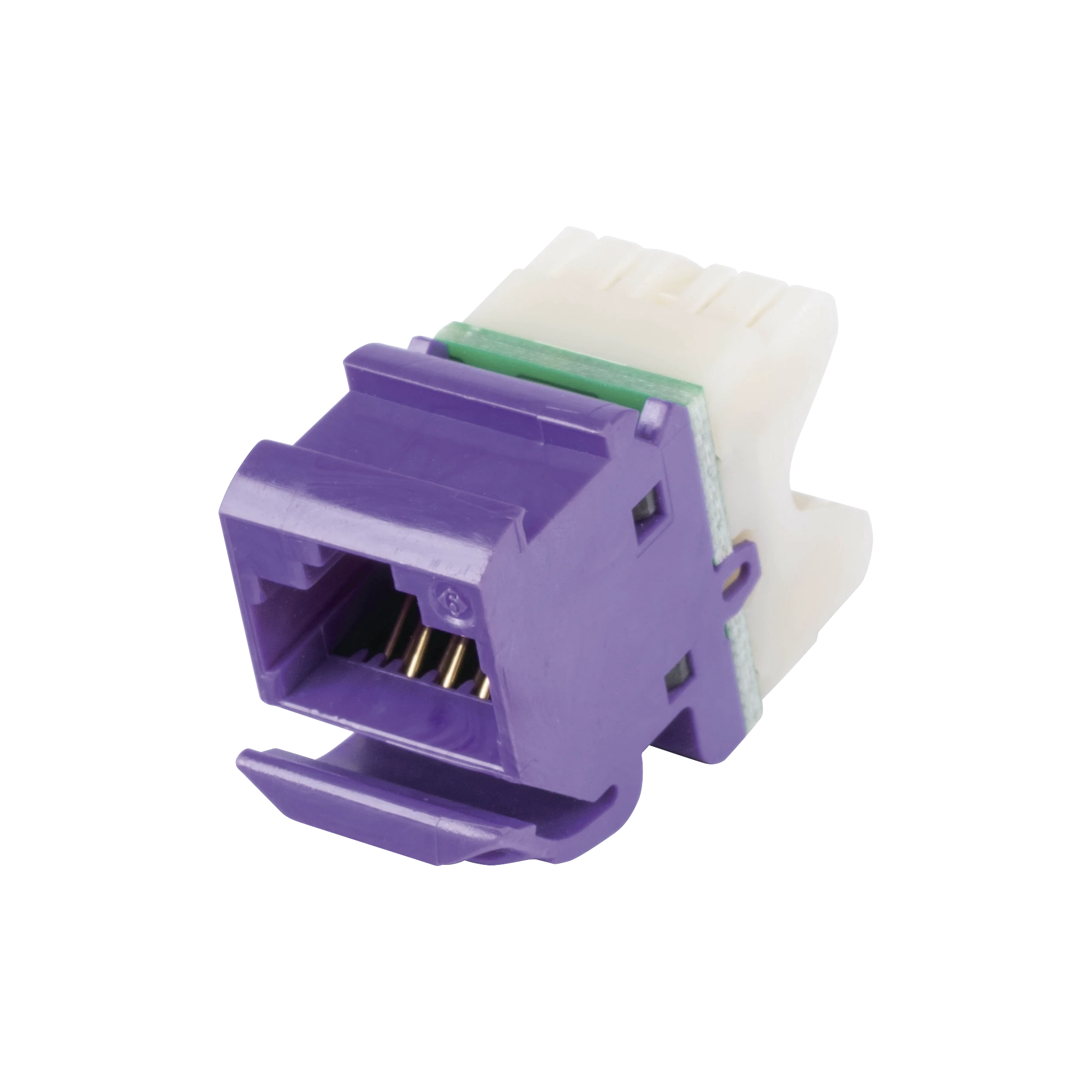 JACK MAX UTP CATEGORÍA 6, ESTILO 110, MONTAJE ANGULADO, COLOR VIOLETA-Jacks / Plugs-SIEMON-Bsai Seguridad & Controles