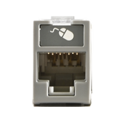 JACK ULTRAMAX CAT5E, UTP, MONTAJE HÍBRIDO EN PLACA DE PARED (PLANO Y ANGULADO), COLOR GRIS, PUNCH DOWN-Cableado de Cobre-SIEMON-Bsai Seguridad & Controles