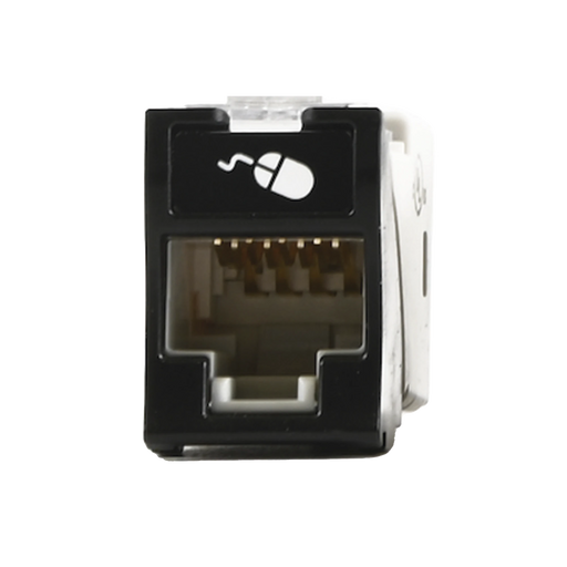 JACK ULTRAMAX CAT5E, UTP, MONTAJE HÍBRIDO EN PLACA DE PARED (PLANO Y ANGULADO), COLOR NEGRO, PUNCH DOWN-Cableado de Cobre-SIEMON-Bsai Seguridad & Controles
