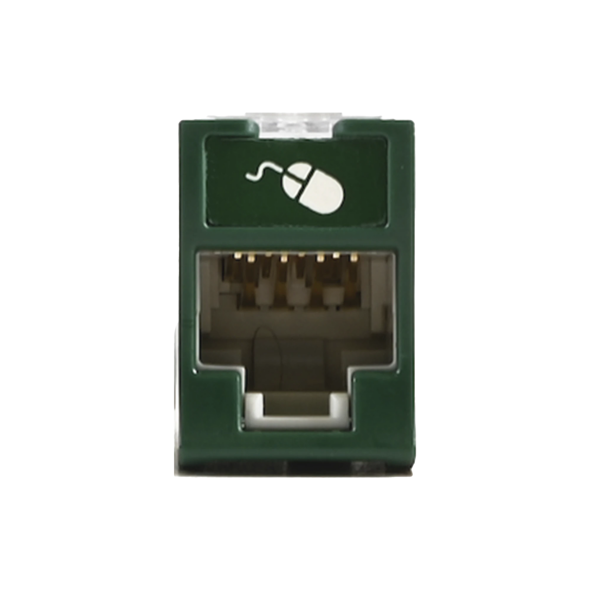 JACK ULTRAMAX CAT5E, UTP, MONTAJE HÍBRIDO EN PLACA DE PARED (PLANO Y ANGULADO), COLOR VERDE, PUNCH DOWN-Cableado de Cobre-SIEMON-Bsai Seguridad & Controles