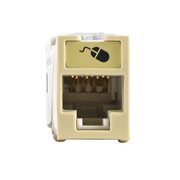 JACK ULTRAMAX CAT6A, UTP, MONTAJE HÍBRIDO EN PLACA DE PARED (PLANO Y ANGULADO), COLOR MARFIL, PUNCH DOWN-Cableado de Cobre-SIEMON-Bsai Seguridad & Controles
