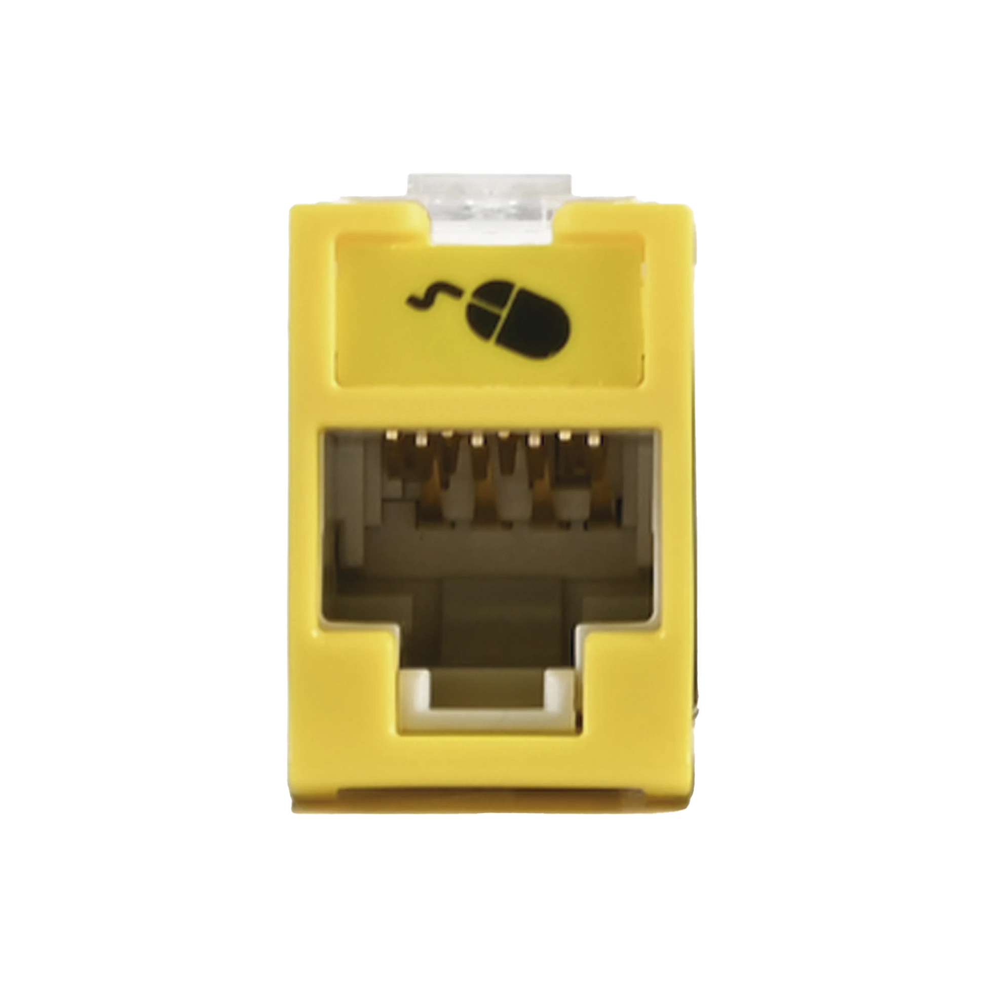 JACK ULTRAMAX CAT6, UTP, MONTAJE HÍBRIDO EN PLACA DE PARED (PLANO Y ANGULADO), COLOR AMARILLO, PUNCH DOWN-Cableado de Cobre-SIEMON-Bsai Seguridad & Controles