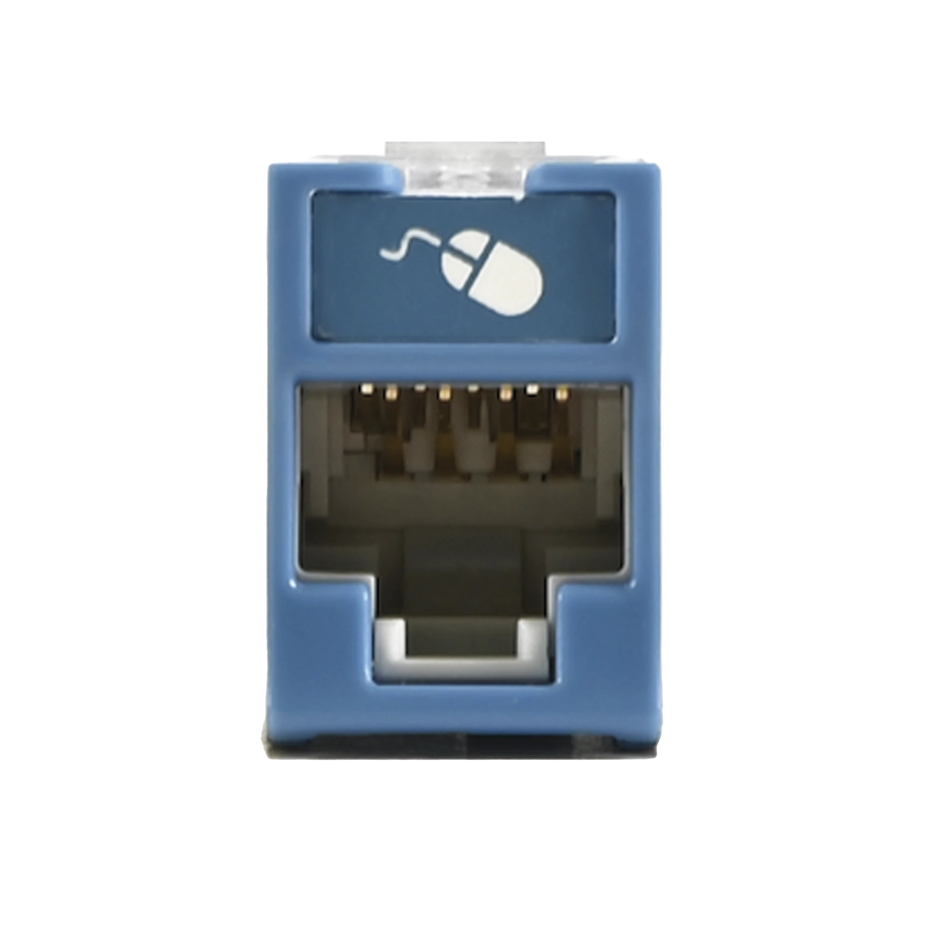 JACK ULTRAMAX CAT6, UTP, MONTAJE HÍBRIDO EN PLACA DE PARED (PLANO Y ANGULADO), COLOR AZUL, PUNCH DOWN-Cableado de Cobre-SIEMON-Bsai Seguridad & Controles