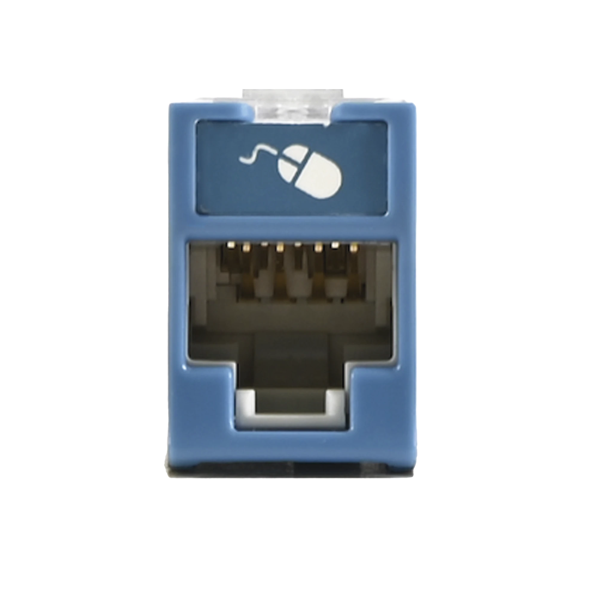 JACK ULTRAMAX CAT6, UTP, MONTAJE HÍBRIDO EN PLACA DE PARED (PLANO Y ANGULADO), COLOR AZUL, PUNCH DOWN-Cableado de Cobre-SIEMON-Bsai Seguridad & Controles