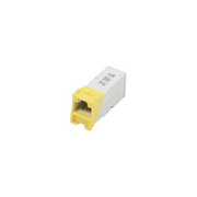 JACK Z-MAX UTP CATEGORÍA 6, MONTAJE HÍBRIDO EN PLACA DE PARED (PLANO Y ANGULADO), COLOR AMARILLO-Cableado-SIEMON-Bsai Seguridad & Controles