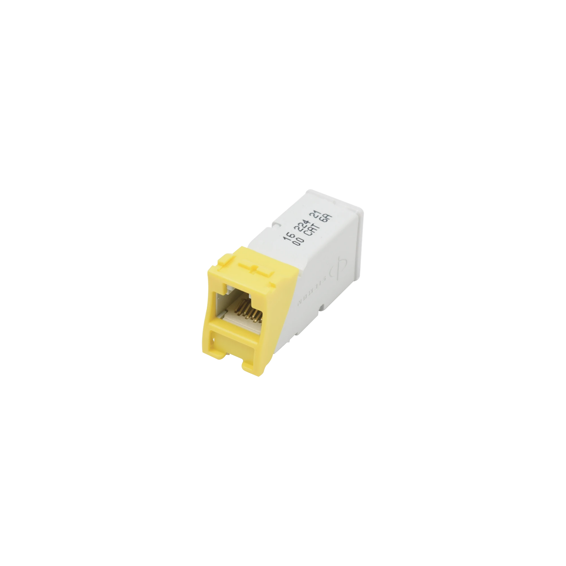 JACK Z-MAX UTP CATEGORÍA 6, MONTAJE HÍBRIDO EN PLACA DE PARED (PLANO Y ANGULADO), COLOR AMARILLO-Cableado-SIEMON-Bsai Seguridad & Controles