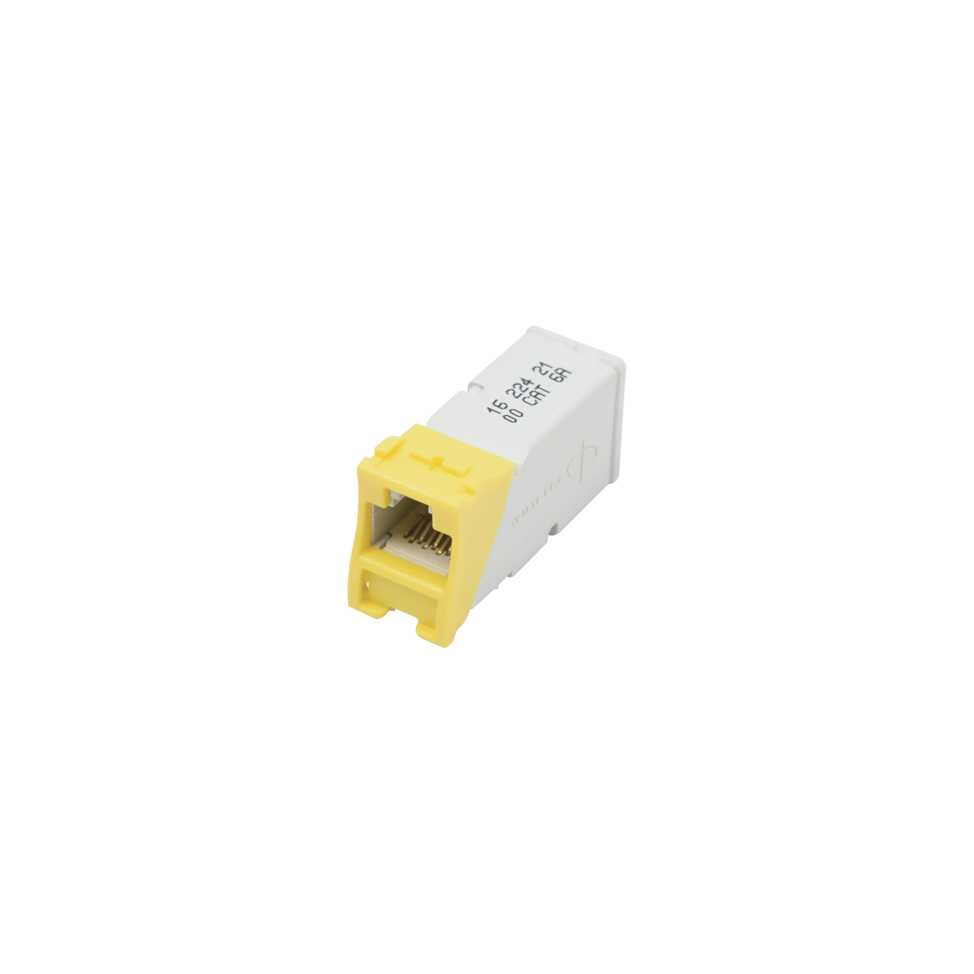 JACK Z-MAX UTP CATEGORÍA 6, MONTAJE HÍBRIDO EN PLACA DE PARED (PLANO Y ANGULADO), COLOR AMARILLO-Cableado-SIEMON-Bsai Seguridad & Controles