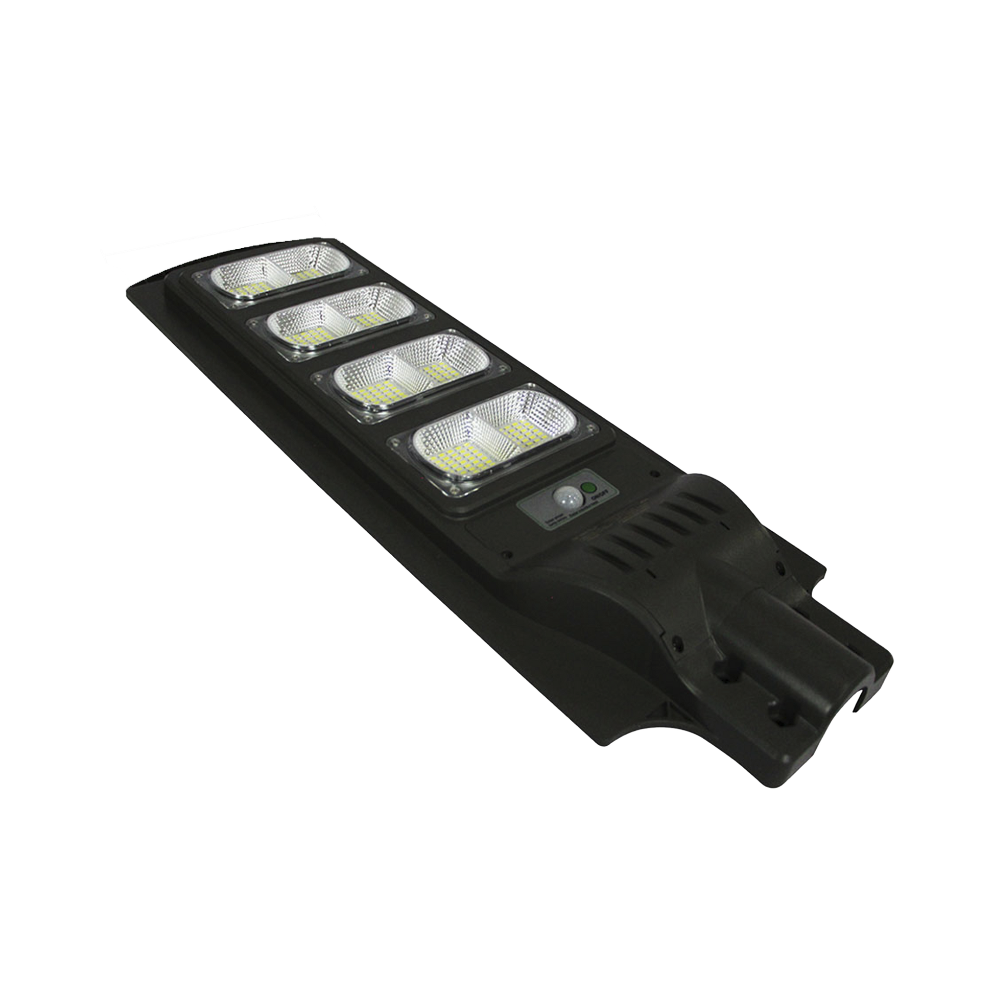 ALUMBRADO PUBLICO CON PANEL SOLAR Y SENSOR DE MOVIMIENTO DE 160 W/ LUZ FRÍA 6 500 K/ DIMENSIONES 720 X 240 MM / ÁNGULO DE LUZ 120°.-Iluminación-JWJ-Bsai Seguridad & Controles