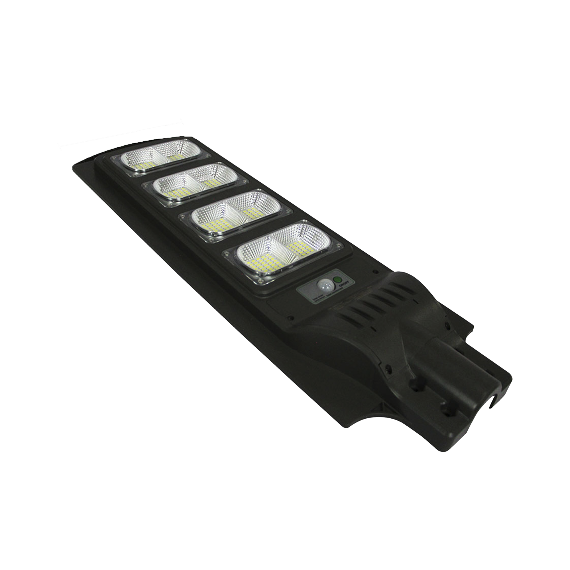 ALUMBRADO PUBLICO CON PANEL SOLAR Y SENSOR DE MOVIMIENTO DE 160 W/ LUZ FRÍA 6 500 K/ DIMENSIONES 720 X 240 MM / ÁNGULO DE LUZ 120°.-Iluminación-JWJ-Bsai Seguridad & Controles