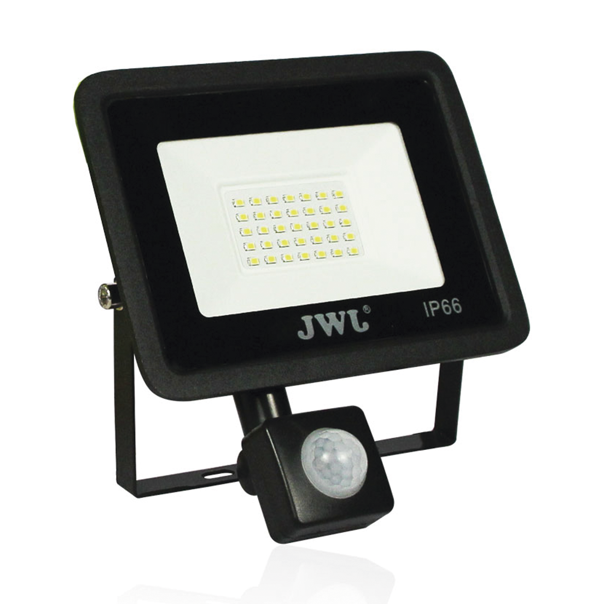 REFLECTOR CON SENSOR DE MOVIMIENTO 20 W /120 X 150 MM / 85 - 265 VCA~ 50/60HZ / ULTRA DELGADO / USO EN EXTERIOR - INTERIOR.-Iluminación-JWJ-JLRE-20SM-Bsai Seguridad & Controles