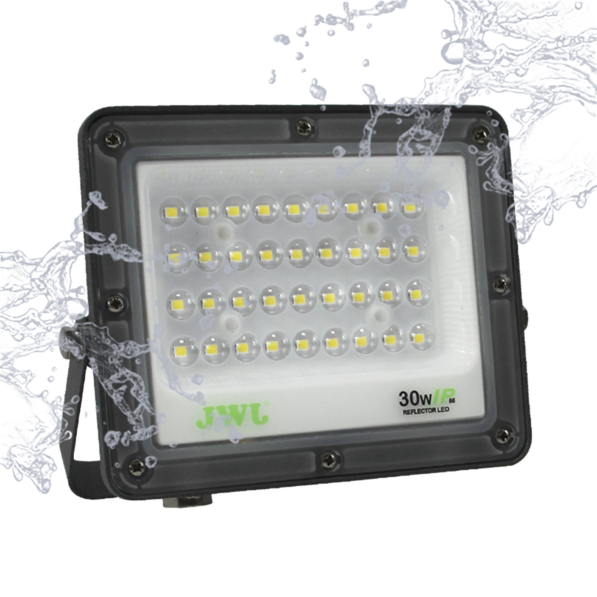 REFLECTOR TIPO LUPA 100 W / FLUJO LUMINOSO 10 000 LM / 110 - 240 VCA~ 60HZ / DIMENSIONES 270 X 210 X 22 MM / USO EN EXTERIOR IP66.-Iluminación-JWJ-JLRE-L100-Bsai Seguridad & Controles