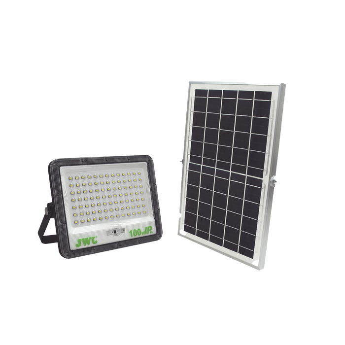 REFLECTOR CON PANEL SOLAR 300 W / BATERÍA 3.2 V CD / T.C.C. 6 500 K / IP66.-Iluminación-JWJ-JLRE-SOL-01-300N-Bsai Seguridad & Controles