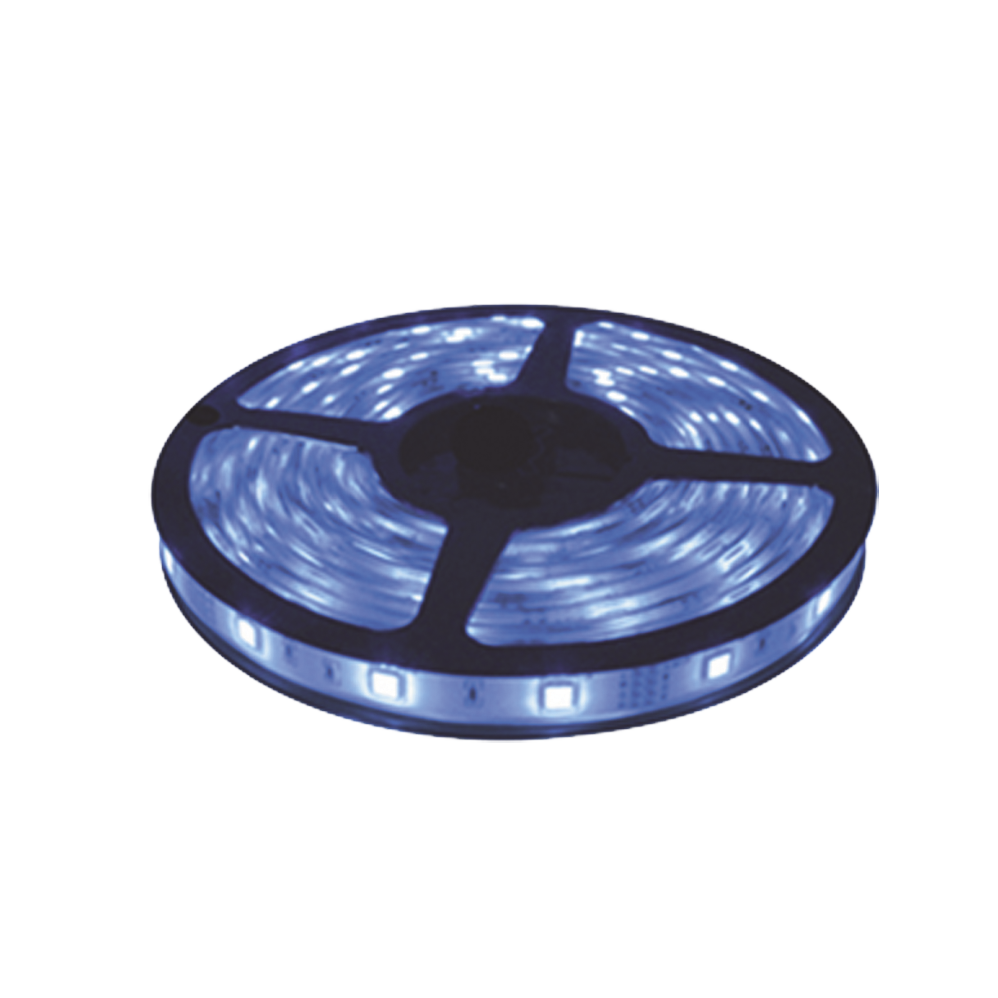 TIRA LED DE 5 M / COLOR AZUL / USO INTERIOR / POTENCIA 22 W / 900 LM/ 12 V CD / IP 20.-Iluminación-JWJ-JLTL-5050-IP20-Bsai Seguridad & Controles